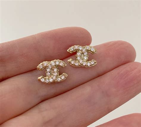 small chanel earring studs|chanel cc earrings price list.